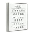 thumbnail image 2 of Minimal Laundry Cleaning Symbols Gray Framed Giclee Art, 24 x 30, Made Domestically, 2 of 7