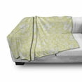 thumbnail image 3 of Floral Soft Flannel Fleece Throw Blanket, Graphic Daisy Blossoms Design on Yellow Background Spring Flowers Artwork, Cozy Plush for Indoor and Outdoor Use, 50" x 70", Yellow and White, by Ambesonne, 3 of 6