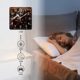 thumbnail image 4 of 12 Inch Wall Clock Battery Operated Silent Clock Decorative for Office, Kitchen, Outdoor, Living Room，Electric Guitar Music Cityscape Art, 4 of 4