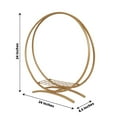 Efavormart 24" Gold Metal Double Frame Hoop Flower Table Centerpiece ...