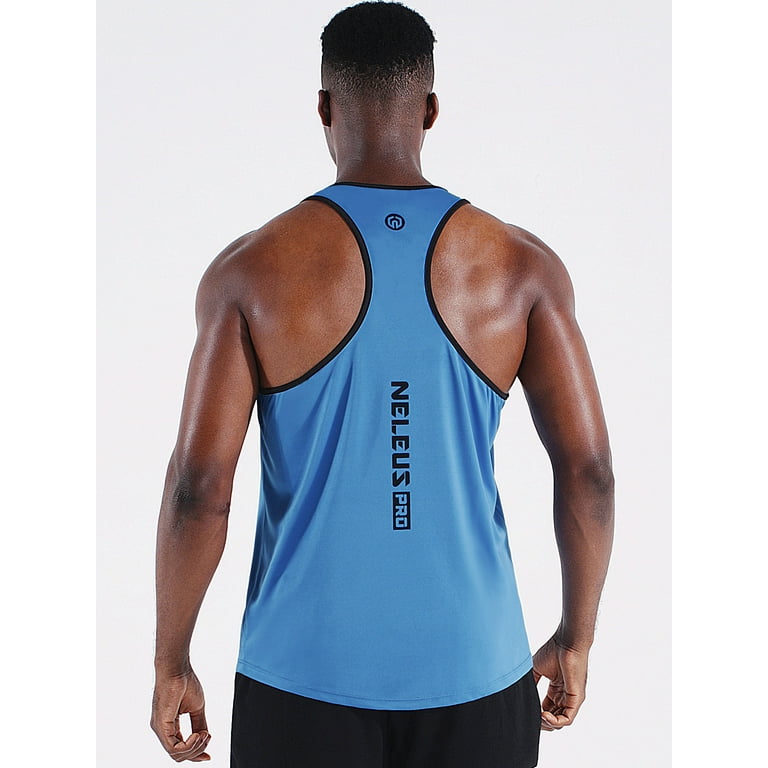  NELEUS Men's 3 Pack Dry Fit Muscle Tank Workout Gym