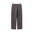 thumbnail image 3 of FcBaudy Full Length Pants Men's Solid Color Casual Straight Leg Pants Full Length Pants Men Pants, 3 of 3