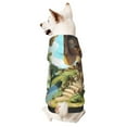 thumbnail image 1 of Fotbe Cartoon Mushroom House Sudadera con Estampado para Perros Pequeños – Suéter con Capucha para Mascotas, Tela Suave de Forro Polar con Bolsillo-Large, 1 of 7