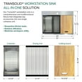 thumbnail image 6 of Transolid Kwsst302210-5 30" Drop In Single Basin Stainless Steel Kitchen Sink - Stainless, 6 of 14