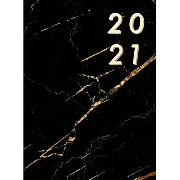Agenda 2021 Vertical: Couverture Rigide, Ggrand Agenda 2021 Semainier, Agenda Planner 12 Mois, 1 Semaine sur 2 Pages, Pl, (Hardcover)