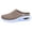 Khaki, variant on Orthopedic Clogs for Women Stretch Knitted Platform Closed Round Toe Walking Open Back Wedge Heels Casual Mules Sneakers with Arch Support Black Size 6.5