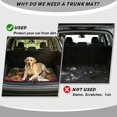 thumbnail image 4 of HUISEFOR Christmas Cat Print Car Trunk Mat 29" x 39", Waterproof Durable Rear Trunk Liner Universal Cargo Mat Fits for Most Cars and SUV, 4 of 7