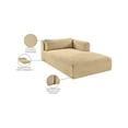 thumbnail image 2 of Meridian Furniture Shaggy Camel Corduroy Performance Fabric Chaise, 2 of 11