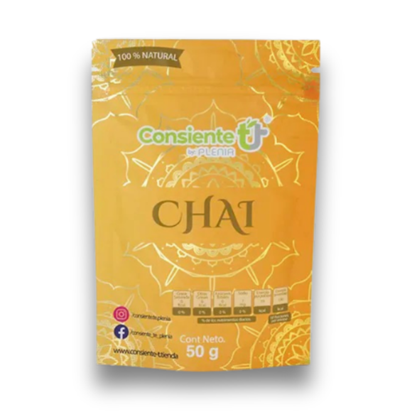 Consienteté Chai Té 50 G Infusión De Especias Y Té Negro Natural