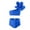 Blue, variant on LYMAYTER Toddler Kids Two Piece Swimsuit Baby Quick Dry Bathing Suit Beach Sport Tankini Swimwear for 2-12T