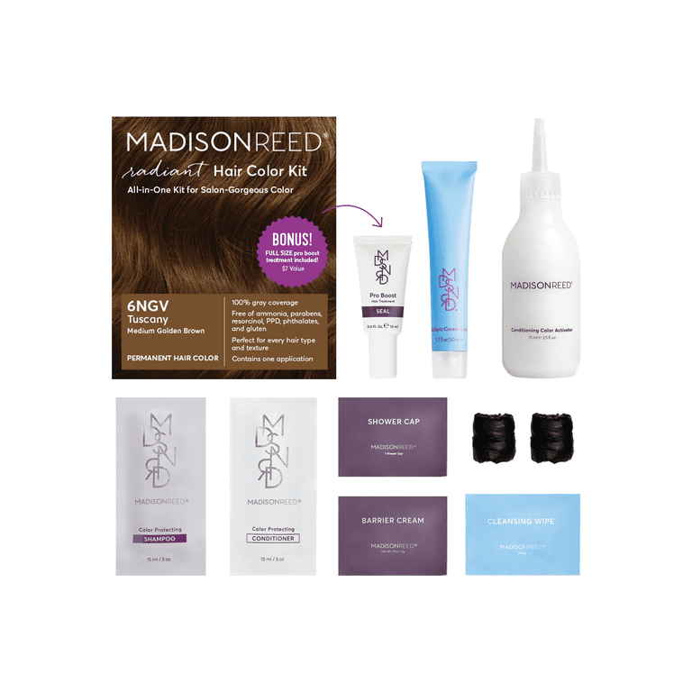 Madison Reed Radiant Permanent Hair Color Kit with Bonus Pro Boost
