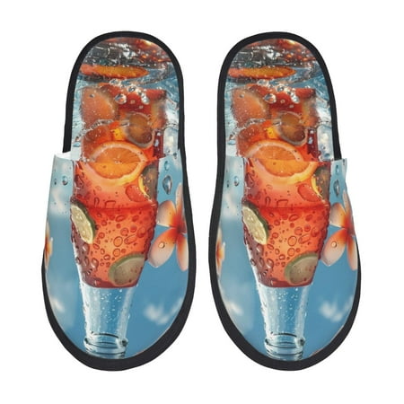 

Silkie Refreshing Citrus Splash Slippers for women and Men House Shoes for Unisex Indoor House Shoes-Large