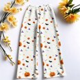 thumbnail image 7 of Women's Halloween Pajama Pants, Halloween Sweatpants Funny Pumpkin Print Wide Leg Harem Lounge Pants with Drawstring Elastic Waist Pajama Bottoms Sleepwear Matching Pajamas Halloween Christmas Gifts, 7 of 7