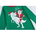 thumbnail image 2 of Little Boys Girls Christmas Pajamas Sets for Toddler 100% Cotton Dinosaur Starry Sleepwear Long Sleeve 2 pcs kids Clothes Pjs 6272 6T, 2 of 7