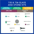 thumbnail image 2 of Dremel 736-01 Glass and Stone Rotary Tool Accessory Micro Kit, 8 Pieces, 2 of 7