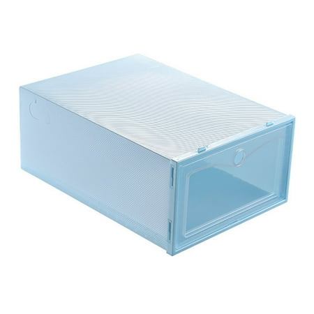 

AOOOWER Plastic Shoe Box Thickened Transparent Shoe Organizer Stackable Drawer Storage