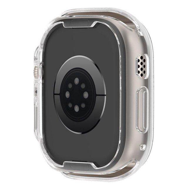 TPU Bumper Case Cover Protection Frame for Apple Watch Ultra 49mm (Clear White) Sywqhk Para estrenar