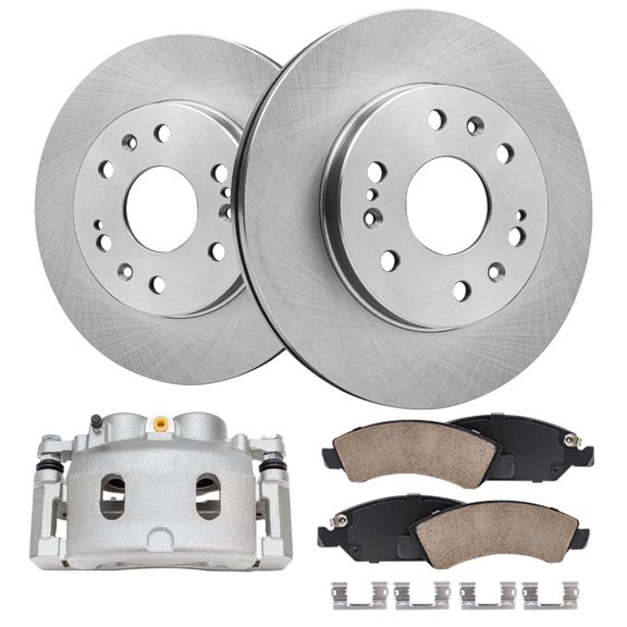 Detroit Axle - Front Brake Kit for Chevy GMC Silverado Express Suburban Yukon XL Sierra Savana 1500 Tahoe Avalanche, Cadillac Escalade EXT ESV XTS, Brake Rotors Brake Pads Brake Caliper: 12.99" in