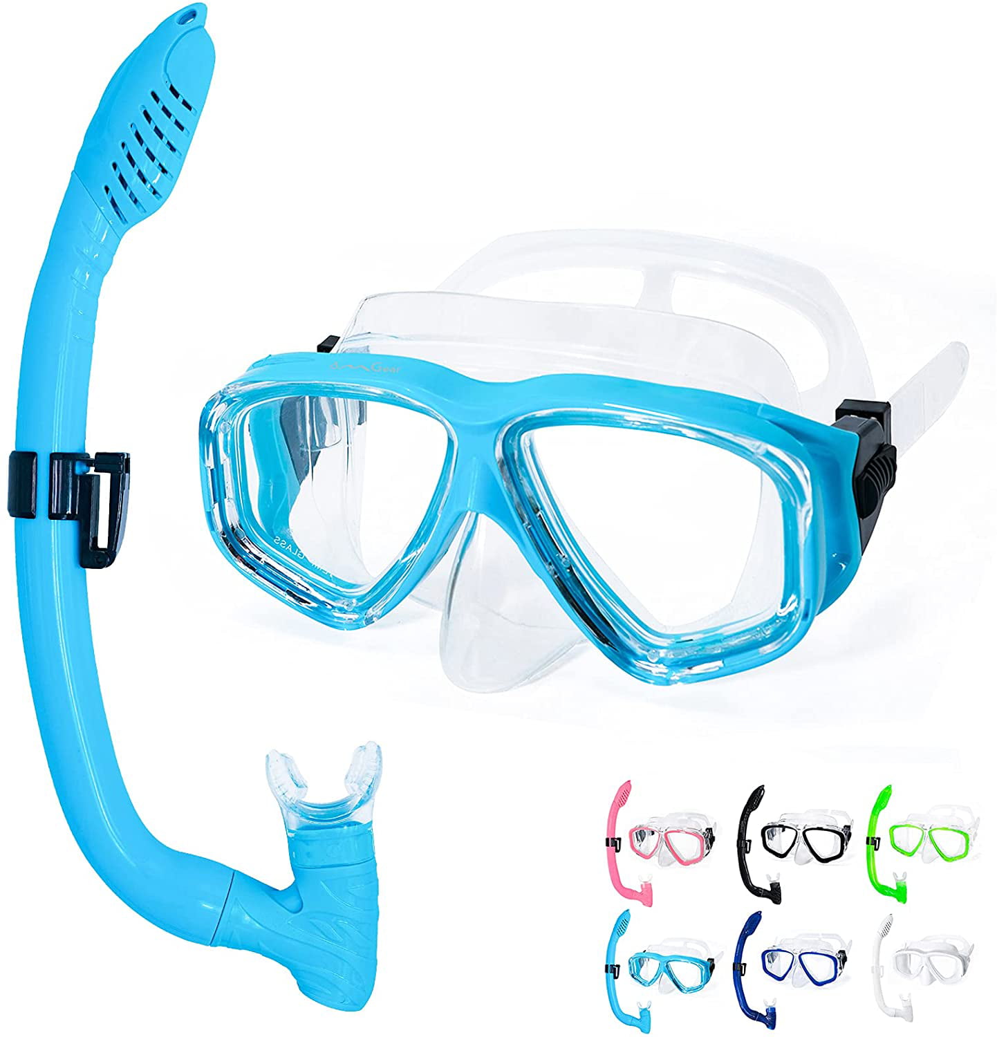 Youth Kids Silicone Snorkeling Swimming Diving Goggles Anti Fog Scuba Dive Mask 