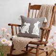 thumbnail image 6 of TanSiDing Easter Bunny Embroidery Pillow Cover Decorative Cushion Sofa Bed Living Room Throw Pillowcase Soft Polyester Home Decor Party Holiday Gift 45*45cm, 6 of 6