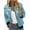 Blue, variant on ChaoHeng Womens Jackets Lightweight with Hood Fashion Trendy,Women's Casual Fashion Printed Pocket Zippered Coat(Blue,S)