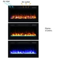 thumbnail image 6 of PuraFlame Alice 36 Inches Recessed Electric Fireplace, Flush Mounted for 2 X 6 Stud, Log Set & Crystal, 1500W Heater, Black, 6 of 7