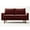 Wine Red, variant on Koby Home Sectional Sofa 58" Loveseat Couch Sofas Couches for Living Room Olive Green