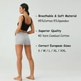 thumbnail image 6 of Women's Seamless Boyshort Panties Cotton Underwear Stretch Boxer Briefs Pack of 3, 6 of 7