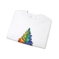 thumbnail image 3 of Christmas Pride: Rainbow Fir-tree Sweatshirt - Crewneck Sweatshirt, 3 of 4