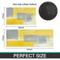 thumbnail image 5 of Yellow Abstract Kitchen Rug Mat Washable Kitchen Rugs Sets of 2 Non-Slip Kitchen Mats for Floor Yellow Kitchen Decor, 5 of 5