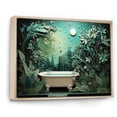 thumbnail image 2 of Designart "Fresh Oasis in the Bath II" Bath & Laundry Floater Framed Canvas Wall Art, 2 of 7