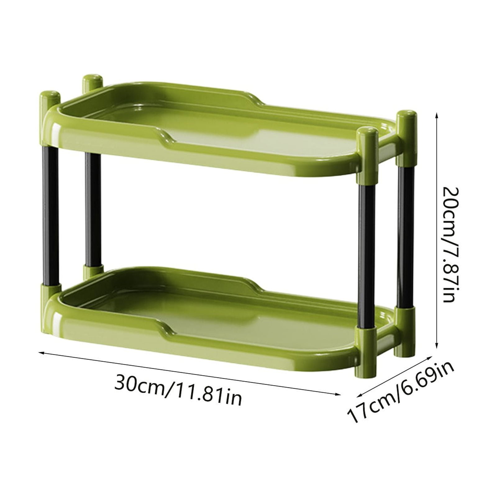 TNDBKQWR 2-Tiered Organizer Rack Small Kitchen Organization, Bathroom Stand Countertop Shelf Organizer, Bathroom Shelves Organizers for Bathroom