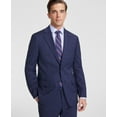 thumbnail image 4 of Tommy Hilfiger Mens Modern fit Suit Jacket Blazer 38 L Navy Blue Plaid Stretch, 4 of 5