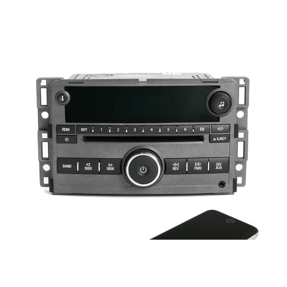 Restored 2006-07 Chevrolet HHR AMFM CD Player Aux Input With Bluetooth Upgrade 15812373 (Refurbished)