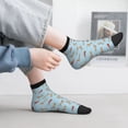 thumbnail image 2 of Fuzoiu Dachshund Dog Print Adult Socks, Crew Moisture-wicking Socks, Unisex Cushion Crew Socks,Casual Sports Ankle Socks, 2 of 7