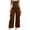 Brown, variant on Women'S Corduroy Overalls with Adjustable Straps, Baggy Bib Jumpsuit, Casual with Pockets Black S