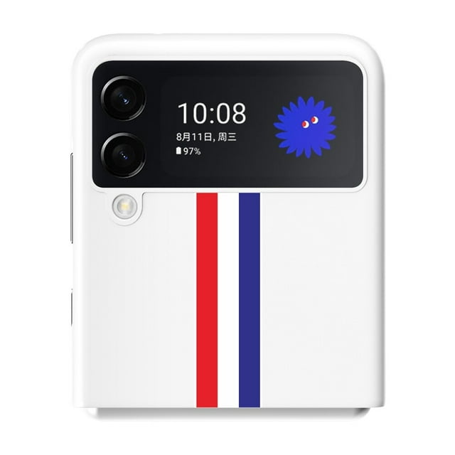 Étui de Protection Slim Compatible pour Samsung Z Frame Protection FLIP 3 Anti-Empreintes Digitales et Pliable Étui de Cellulaire Noire