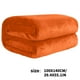 thumbnail image 3 of Manta de forro polar de color liso de 100x140cm, suave, de microfibra de poliéster, para cama, sofá, todas las estaciones, ligera, transpirable, ideal como regalo (naranja, 1 pieza). Rkxzt, 3 of 9