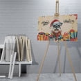 thumbnail image 4 of Merry Christmas Santa Schnauzer Scarf Twinkling Lights Xmas Holiday Horizontal Matte Canvas Poster Miniature Schnauzer Dog Lover Wall Art Home Decor - 00022, 4 of 5