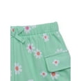 thumbnail image 2 of 365 Kids by Garanimals Girls Print French Terry Cargo Shorts, Sizes 4-10, 2 of 3