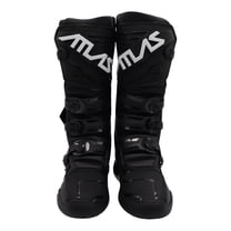 Atlas Traction Enduro Boots (Adult - Size: 13) with Mud Gaiter, 4-Buckle Closure, & Memory Foam Padding for Use In: Enduro Racing, Powersports, Motocross, Snowmobiling, Snowboarding (Black)