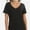 Black, variant on Women's Oversized T Shirts Tees Half Sleeve V Neck