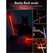 JvmuSaber Real Lightup Saber Toys Fx Saber Dueling Force RGB Sword 15 Colors 3 Sound Modes for Adults, Black
