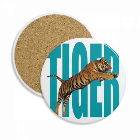 

Feline Tigers Ferocious Art Deco Fashion Coaster Cup Mug Tabletop Protection Absorbent Stone