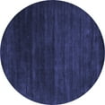 thumbnail image 1 of Ahgly Company Indoor Round Abstract Blue Contemporary Area Rugs, 8' Round, 1 of 4