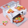 thumbnail image 3 of BUTOMKY Wooden Pizza Pretend Play Set for Kids, Slice and Serve Play Food, Pizza Counter & Storage Oven Kitchen Playset, Montessori Role Play Educational Toy Gift for Boys Girls Ages 3-6, 3 of 8