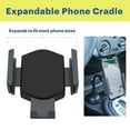 onn. Expandable Smartphone Gooseneck Cup Holder Phone Mount, Black