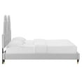 thumbnail image 6 of Modway Alexandria Tufted Performance Velvet Twin Platform Bed in Light Gray, 6 of 10