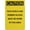Warning Sign 1, variant on Caution Forklift Lane Keep Clear Aluminum Metal Tin Sign 8"x12" - Safety Restriction Alert Warning Plate, Forklift Lane Sign