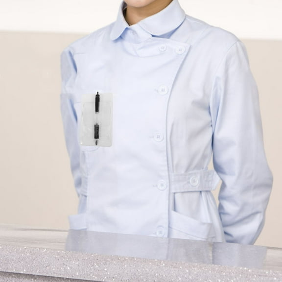 Raindrops 10pcs Pocket Protectors for Pens Pencil Holder for Lab Coats Shirts Pen Pouch Organizer for Nurses PVC Protectors